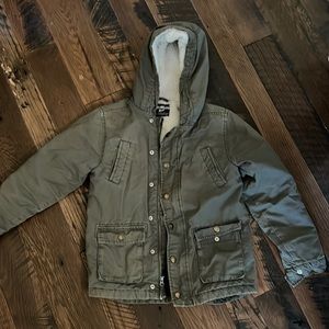 Kids Green Hooded Jacket
